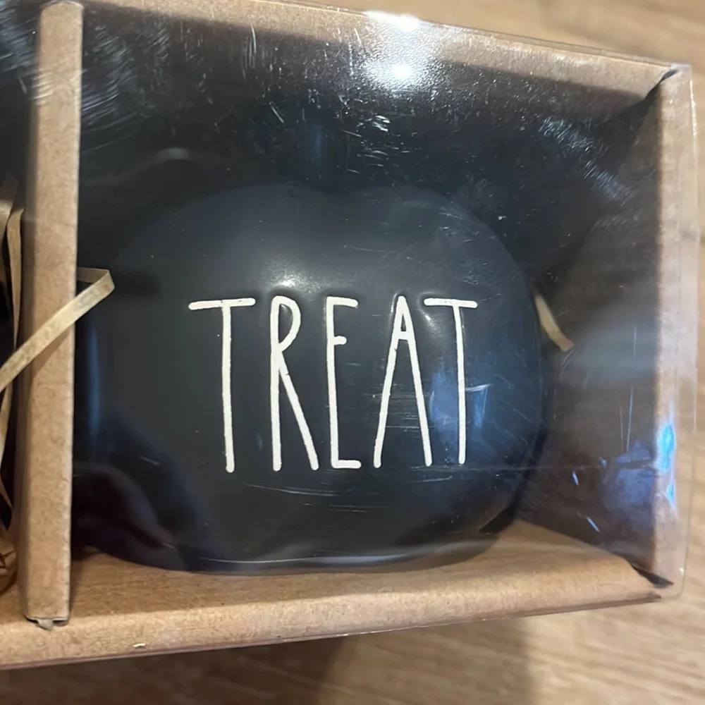 Rae Dunn Trick Trick Treat Black Pumpkin Set | Halloween Decor | NIB